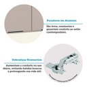 Ver imagem 3 de Armário Aéreo 120cm 3 Portas Stylo Luciane Móveis