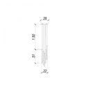 Ver imagem 3 de Pendente Vita Transparente 28cm 51cm 5x4w 3000k 1000lm Bella Iluminação