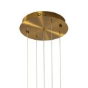 Ver imagem 4 de Pendente Vita Transparente 28cm 51cm 5x4w 3000k 1000lm Bella Iluminação