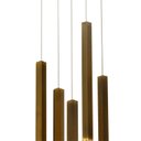 Ver imagem 5 de Pendente Vita Transparente 28cm 51cm 5x4w 3000k 1000lm Bella Iluminação