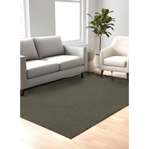 Tapete Sisal Sala Quarto Antiderrapante 3,00x4,00m Riviere:Loire Verde/3,00x4,00m