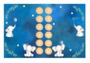 Ver imagem 1 de Lençol Cenário Foto Mêsversário Gêmeos Azul Minha Estrelinha