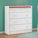 Ver imagem 3 de Quarto de Bebê Cômoda 2523 e Berço Mini Cama 1344 Doce Sonho Branco - Qmovi