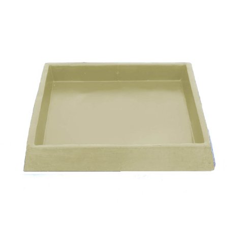 Suporte Prato Vaso 24x24 Interno 20 Quadrado Polietileno BGPLASTICOS V12 BRANCO 006