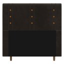 Ver imagem 1 de Cabeceira Cama Box Solteiro Roma 90cm Veludo Marrom - Abmaza