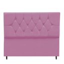 Ver imagem 1 de Cabeceira Cama Estofada Box Queen 160 cm Geovana Suede Rosê
