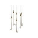 Ver imagem 4 de Pendente Goccia 40cm x 41cm LED 6x3w Bivolt OC002L Bella Iluminação