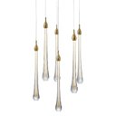 Ver imagem 7 de Pendente Goccia 40cm x 41cm LED 6x3w Bivolt OC002L Bella Iluminação