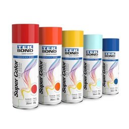 Tinta Spray Supercolor Laranja Brilhante 350ml Uso Geral Tekbond - 5