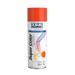 Tinta Spray Supercolor Laranja Brilhante 350ml Uso Geral Tekbond - 1