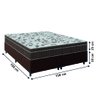 Cama Box Queen Colchão Espuma Orthoface Polar 158x198x25cm Marrom - Suporta até 120kg por - 7
