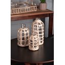 Ver imagem 1 de Vaso de Vidro e Fibra 12x25cm Natural Rojemac