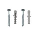 Ver imagem 6 de Kit 12 Mãos Francesas 30x18 Cm para Prateleira de Vidro Branco Aço Nv705vd