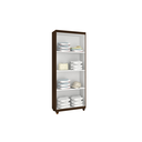 Ver imagem 3 de Armário Multiuso Slim 2 Portas com Prateleiras Café Formimóveis