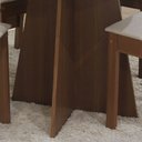 Ver imagem 3 de Sala de Jantar Mesa Redonda Elane com 4 Cadeiras São Carlos