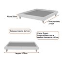 Ver imagem 6 de Cama Japonesa com Cabeceira Almeriaharu Queen Linho Bege - Sallar Home