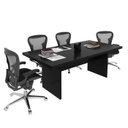 Ver imagem 2 de Mesa para Escritório de Reunião 2,00x1,00m Vcor Preto Me4119 Tecno Mobili