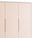 Ver imagem 4 de Guarda-Roupa Retrô 3 Portas Classic New Fosco com Madeira - Reller