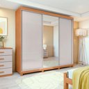 Ver imagem 2 de Guarda Roupa Lopas Quadrix 3 Portas 4 Gavetas com Espelho