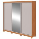 Ver imagem 1 de Guarda Roupa Lopas Quadrix 3 Portas 4 Gavetas com Espelho