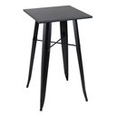 Ver imagem 2 de Mesa Bistro Alta de Bar Café Tolix - 60 X 60 Cm Preta