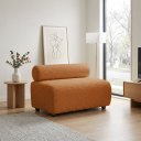 Ver imagem 1 de Sofá 2 Lugares Namoradeira Orgânico para Sala 120 cm Zarah Bouclê Ted D03 - D'Rossi