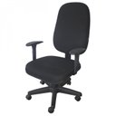 Ver imagem 1 de Cadeira Escritório Presidente Giratória Braço Regulável Carenada