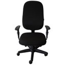 Ver imagem 5 de Cadeira Escritório Presidente Giratória Braço Regulável Carenada