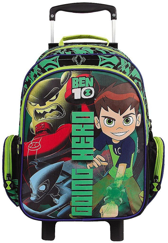 Kit Mochila Escolar Ben 10 Infantil Menino Rodinhas Estojo Garrafa ...
