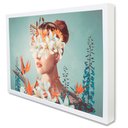 Ver imagem 2 de Quadro Decorativo Caixa Floral Forest Harmony Tacolado Moldura Caixa 3cm Preta sem Vidro 80 X 120cm