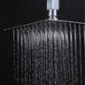 Ducha Chuveiro Inox Slim 20x20 Luxo Quadrado Suporte Teto Banheiro Piscina Banheira Area Externa - 4