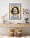 Ver imagem 1 de Quadro Decorativo Salvador Un Loco - 70x50cm:moldura Preta