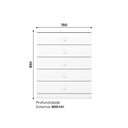 Ver imagem 7 de Dormitório Infantil Bala de Menta com Guarda Roupa Cômoda Berço 3 em 1 MDF e MDP Branco Móveis