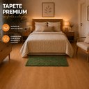 Ver imagem 3 de Tapete para Quarto Milano Soft 0.50x1.00 Antiderrapante:Verde Musgo