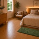 Ver imagem 4 de Tapete para Quarto Milano Soft 0.50x1.00 Antiderrapante:Verde Musgo