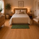 Ver imagem 5 de Tapete para Quarto Milano Soft 0.50x1.00 Antiderrapante:Verde Musgo