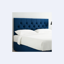 Ver imagem 2 de Cabeceira Cama Casal Queen Box Estofada 1,60 Capitonê:azul