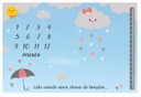 Ver imagem 1 de Lençol Cenário Foto Mêsversário Chuva Benção Menina Minha Estrelinha Lençol Mesversario, Cenário Par