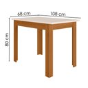 Ver imagem 2 de Mesa de Jantar Retangular 108cm sem Cadeiras 4 Lugares Bellagio Poliman Móveis