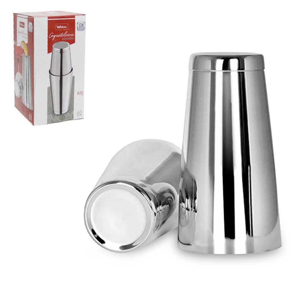 Coqueteleira / Shakeira de Inox Profissional Ox Prime 2un