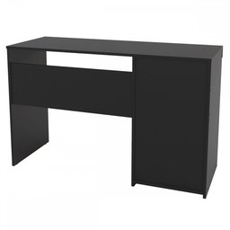 Mesa para Computador Malta 4 Gavetas Preto/Castanho - Politorno - 5