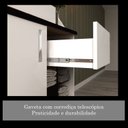 Ver imagem 5 de Gabinete para Banheiro 1 Porta 1 Gaveta 70cm Veneza Branco/Preto