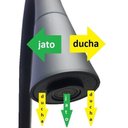 Ver imagem 5 de 2142 Torneira Alta Vazão Gourmet Bica Móvel Tubo Flexível Preto Cone Bancada Pia Cozinha Alta Vazão 