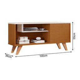 Rack para Sala Tv Bancada Aparador Heitor Ypê Off White - 4