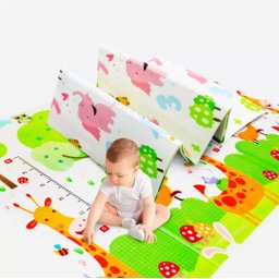 Tapete Tatame Infantil Emborrachado Dobrável Dupla Face Atividade Grande 2x1,5m Girafinha/números - 3