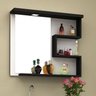 Espelheira para Banheiro 4 Prateleiras 68cm com Led Veneza  - 1
