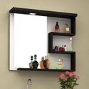 Ver imagem 1 de Espelheira para Banheiro 4 Prateleiras 68cm com Led Veneza