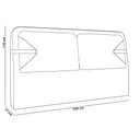 Ver imagem 5 de Cabeceira Cama Box King Estofada 195cm Mali P05 Couríssimo Whisky Bouclê Cru - Lyam Decor