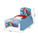 Ver imagem 4 de Cama Infantil Solteiro Pequena Sereia Adesivada com Grade de Proteção e Colchão