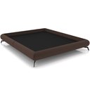 Ver imagem 1 de Cama Casal Base Box Pés de Ferro Estilo Industrial 156cm Otto P05 Veludo Marrom - Lyam Decor